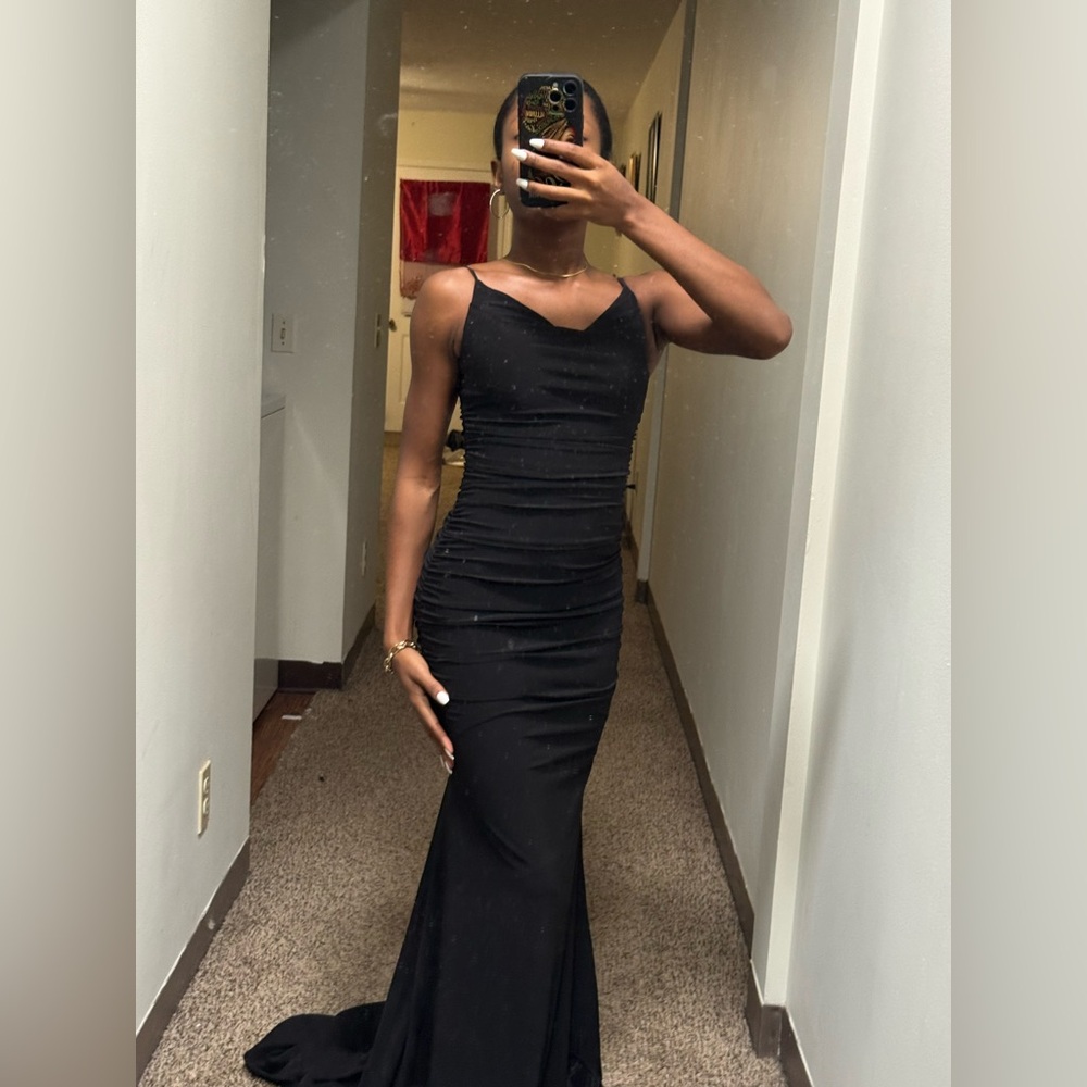 B Darlin Black Maxi Dress